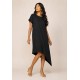 Vestido Midi Plano Preto