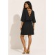 Vestido Curto Kaolin Viscose Preto