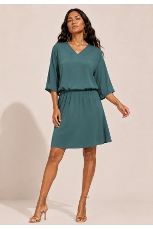 Vestido Curto Kaolin Viscose Verde