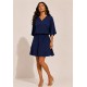 Vestido Curto Kaolin Viscose Azul