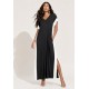 Vestido Bicolor Nheengatu Malha Preto e Branco