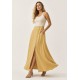 Saia Midi com Zíper Amarelo Dijon