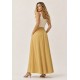 Saia Midi com Zíper Amarelo Dijon