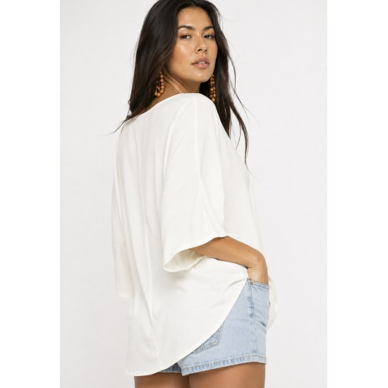 Blusa Morcego Ampla Tangará Off white