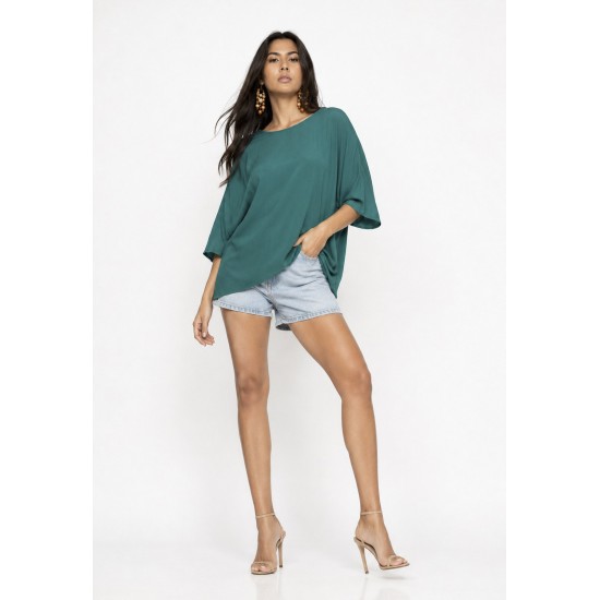 Blusa Morcego Ampla Tangará Verde