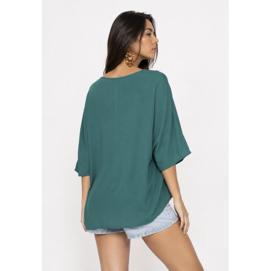 Blusa Morcego Ampla Tangará Verde