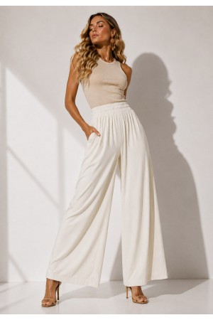 Calça Pantacourt Elastic Embaú Off White