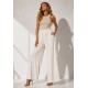 Calça Pantacourt Elastic Embaú Off White