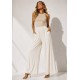 Calça Pantacourt Elastic Embaú Off White