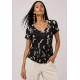 Blusa Fibra de Bambu Amazonia Vital Estampa Geometrica