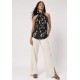 Blusa Trapézio Kaiapó Malha Fibra de Bambu Estampa Maria