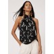 Blusa Trapézio Kaiapó Malha Fibra de Bambu Estampa Maria