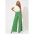 Calça Pantalona Ampla Malha com Bolso Lateral Verde Light