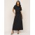 Vestido Longo Morcego Malha Preto