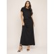 Vestido Longo Morcego Malha Preto