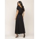 Vestido Longo Morcego Malha Preto