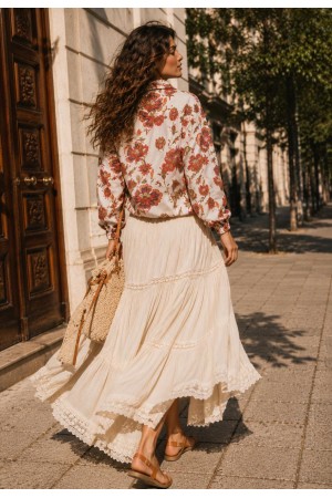 Jaqueta Corta-Vento Blouson Uatumã Estampa Flor de Caju