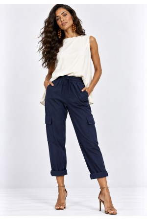 Calça Cargo Mamirauá Algodão Azul Marinho