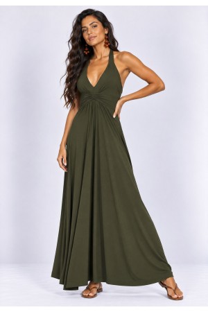 Vestido Midi Mamirauá Malha Verde
