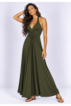 Vestido Midi Mamirauá Malha Verde