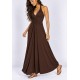 Vestido Midi Mamirauá Malha Marrom