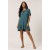 Vestido curto amplo gola princesa Verde