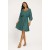 Vestido Curto Caaxixá Viscose com Cordão na Cintura Verde