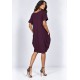 Vestido Amora Malha Midi Plus Bordô