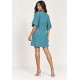 Vestido Curto Pequi Viscose Verde