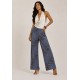 Calça Pantalona Granja Malha Estampa Murici