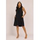Vestido Midi Viscose Regata Piaf Preto