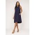 Vestido Midi Viscose Regata Piaf Azul Marinho