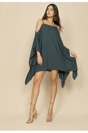 Vestido Kaftan Garaguá Canário Verde Musgo