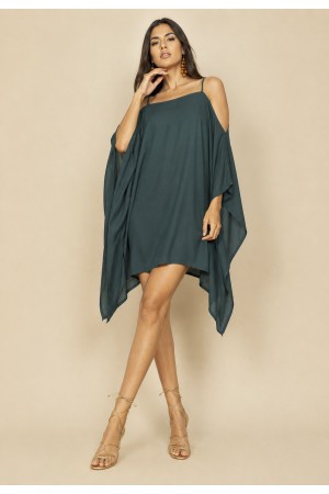 Vestido Kaftan Garaguá Canário Verde Musgo