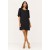 Vestido Curto Viscose Balli Manga Curta Preto