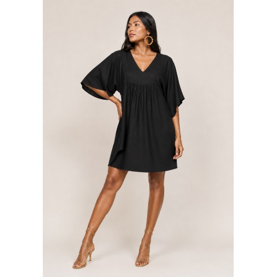 Vestido Curto Pequi Viscose Preto