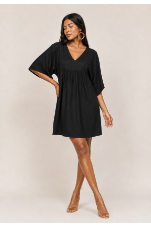 Vestido Curto Pequi Viscose Preto