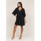 Vestido Curto Pequi Viscose Preto