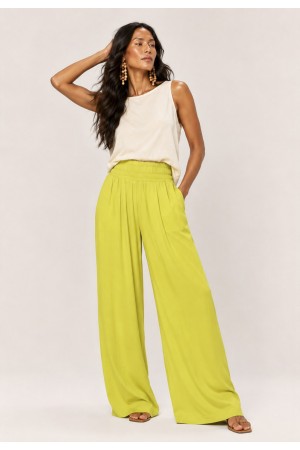 Calça Pantalona Elastic Embaú Verde Jambu