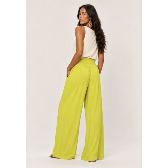Calça Pantalona Elastic Embaú Verde Jambu