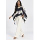 Blusa Manto Anauá Estampa Horizonte P&B