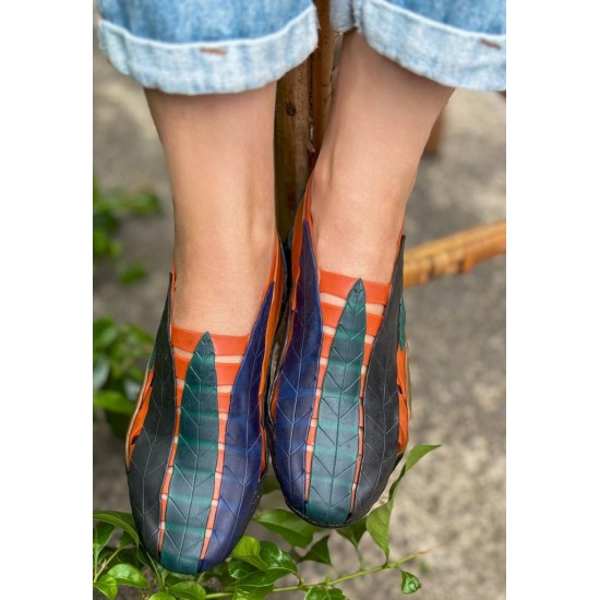 Sapatênis látex folhagem tropical