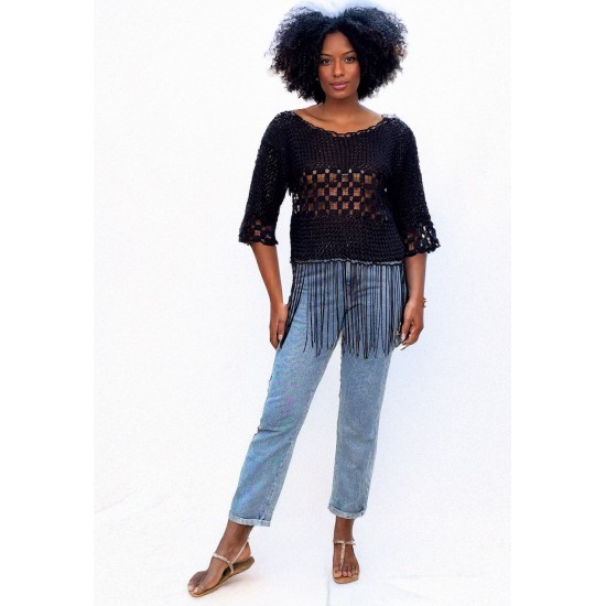 Blusa de Renda Preta