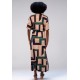 Vestido Longo Malha Estampa Chapada de Areia