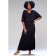 Vestido Longo Malha Preto