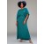 Vestido Kaftan Viscose Longo Verde Musgo