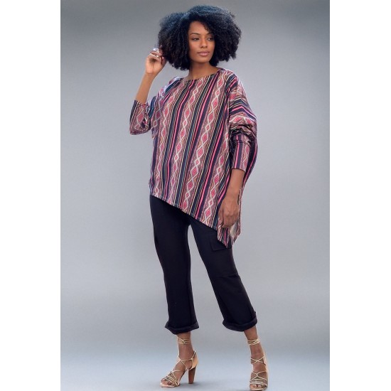 Blusa Ampla Boho Manga Longa Suede