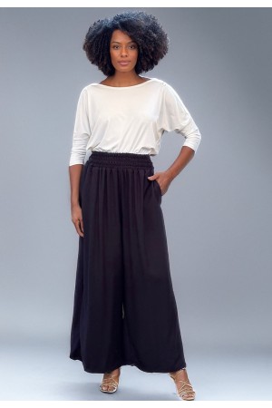 Calça Pantalona Elastic Embaú Preto