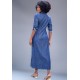  Vestido Chamise Longo Jeans