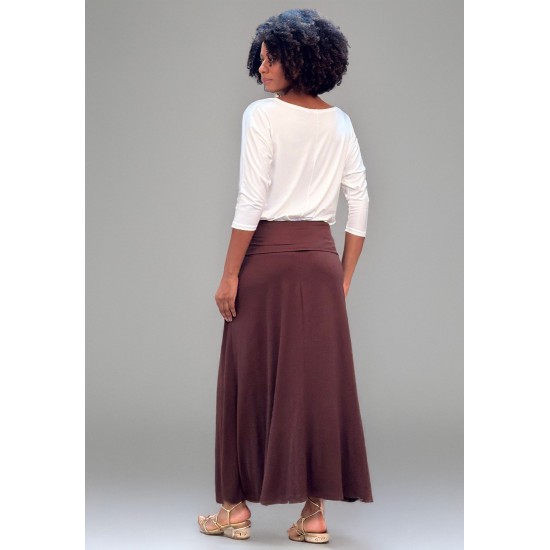Saia Longa Malha SAZ Marrom